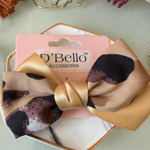 D’Bello Animal Print Hair Bow Clip